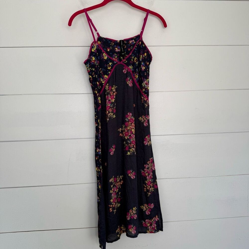 Banjara Women’s Extra Small Sweetheart Neckline Y2K 2000s Floral Slip Dress